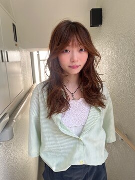 ローレンジウ(LOREN JU) ミディアムヘア/暗めカラー/グランマッシュ/名駅/レイヤーカット