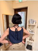 パーマ風ミニボブ