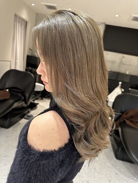 ロンドルピナス 小倉(Lond Lupinus) ミディアムヘア暗めカラー/デザインカラー/フェイスフレーミング