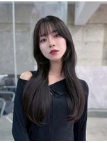 フィヴェント(Fivent)&nbsp;美髪韓国レイヤーイメチェン暗めデザインカラーくびれヘア