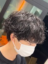 フィフスパーク(fifth PARK)&nbsp;シャドウパーマメンズマッシュウルフカット波巻きスパイラル渋谷