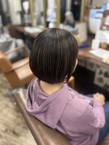 アート(art)&nbsp;白髪ぼかしハイライト×ボブ
