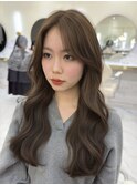 ダークパープル/ナチュラルショート/夏のヘアアレンジ/梅田