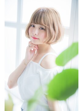 ミエル ヘア 新宿(miel hair) 【miel hair 新宿】かわいい系♪愛され小顔マッシュボブ♪