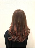 インナーイヤリングアレンジ☆サーモンピンク【仲村たくろー】