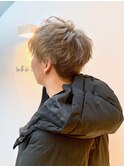 ＃LEMO＃メンズハイトーン＃ホワイトミルクティー＃王道マッシュ