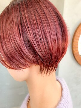 テトヘアー(teto hair) ハンサムショート、スリークショート、ピンクパープル
