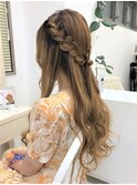 編み込みアレンジ