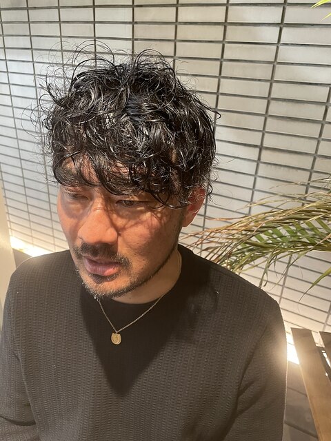 【hair salon W】うざバングメンズパーマ