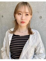 エジョン 幡ヶ谷店(Aejon)&nbsp;ミニウルフ/くすみブルー/イヤリングカラー/韓国ヘア[幡ヶ谷]