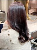 韓国前髪顔周り×フェミニンダークアッシュ【新宿/髪質改善】