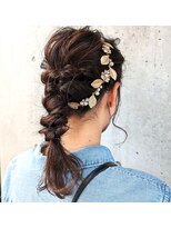 ロペヘアリッシェル(LOPE hair Richel)&nbsp;【LOPEhair Richel/弥生】結婚式参列♪ヘアアレンジ♪編みおろし