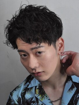 ヒロギンザ 上野店(HIRO GINZA) スパイラルパーマツイストスパイラルパーマビジネスヘア束感