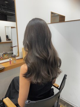 ノク 渋谷(nok) グレージュ/グレーベージュ/レイヤーカット/ロング/黒髪