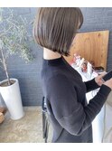 丸っとボブ&オリーブカラー
