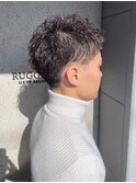 ショートパーマ×束感スタイリング ナチュラルパーマ