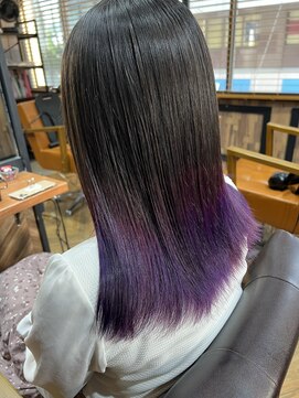 オーブ ヘアー リリー 博多2号店(AUBE HAIR lily) パープルグラデーションカラー！