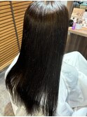 ウェットヘア酸性ストレート髪質委改善カラー
