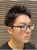 ツーブロックショート<理容室>
