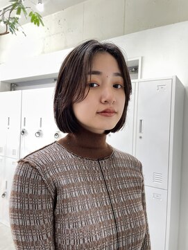 メゾンアクア 表参道(Maison ACQUA) ◎切りっぱなしボブ縮毛矯正ショートボブストレートパーマ