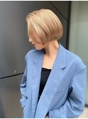 海外ヘア  ベージュボブ 髪質改善トリートメント t1115