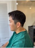 MEN’S HAIR アッシュブラックベリーショート