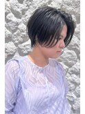 Moana【綱島】#ハンサムショート#ブルーブラック#小顔ショート