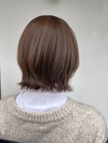 ヘアーメイクパウダー 天王寺寺田町店(Hair make powder)&nbsp;大人可愛い20代30代40代小顔ウルフレイヤーボブグレージュ