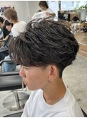 ニュアンスパーマ毛流れパーマフェザーパーマ新潟メンズパーマ