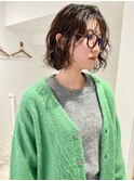 ボブに似合うニュアンスパーマ