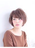 BERRY＿大人かわいい＿フリンジウェーブ＿ココアブラウン＿前髪