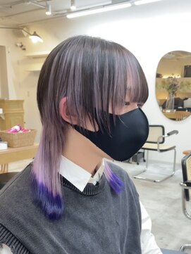 ドットハリス(.Hallis) ウルフカット/ハイトーンカラー/y2k/原宿/表参道