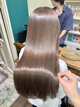 ジーテ(gite) 髪質改善ピチキュア×ミルクティーグレージュ