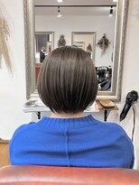 ヘアメイク アンフィ(amphi)&nbsp;ベージュ系まとまるショートボブ..~*＊