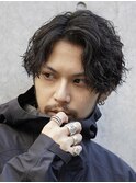 天神サーフカール波巻きパーマツイストスパイラルパーマ緩め20代