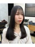 酸性縮毛矯正 × layer cut