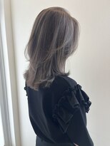 ジュエ ヘアー デザイン(Jue hair design) ラベンダーグレージュ　白髪ぼかし　ハイライト　30代　40代　