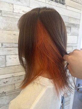 ヘアーメイクサロン プラスチッタ(hair make salon plus citta') オレンジカラー
