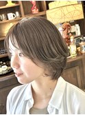 透明感 艶カラー 髪質改善