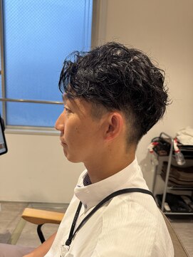 スナオ 大阪天満橋(Sunao) メンズくせ毛ショート×2ブロック×メンズパーマ【大阪天満橋】