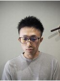 刈り上げツーブロック×ベリーショート|清潔感ボウズフェード