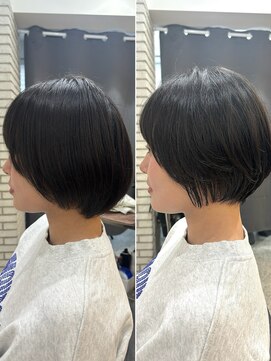 メモリーズ 銀座(Memories) 30代40代50代白髪ぼかし丸みショートくびれショート