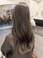 ラレイ ハラジュク(Lalei harajuku)&nbsp;【白石】ブリーチなしオリーブグレージュ透明感カラーロング原宿