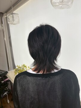 ヘアメイク フィリックス 板宿店(HAIR MAKE FELIX) レイヤーカット/黒髪/ミディアム/ウルフ