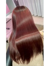 ヘアーワークスヴィクサス 諫早店(HAIR WORKS VIXUS) J I N-仁- EL HAIR 高発色レッド×髪質改善