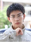 ツイストスパイキーダウンバングショート