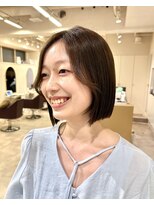 フェイス 石川町 (FACE)&nbsp;ボブ×ミニボブ×前髪長め×オリーブカラー×20代30代×横浜