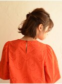 ボブでも簡単♪お手軽ハーフアップ