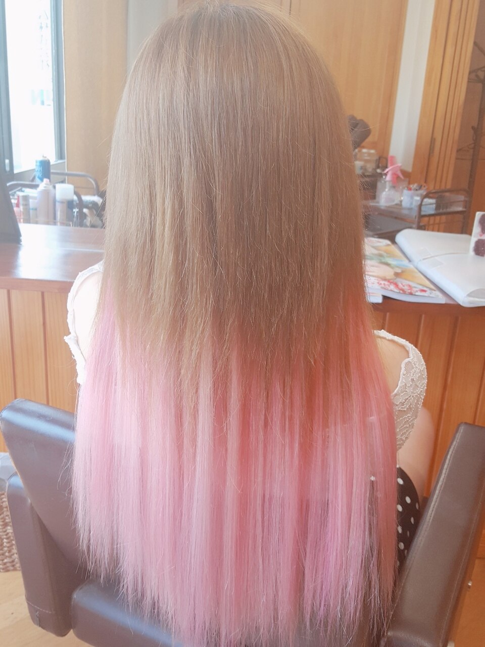 ピンクエクステ グラデーション風(*^ω^*)：L014004978