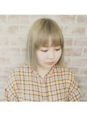 切りっぱなしボブ